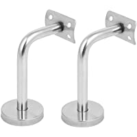 Agger 2pcs Pared de Acero Inoxidable Barandilla Barandilla Fijo 60mmx100mm Montante de Soporte del Eje 20 2pcs